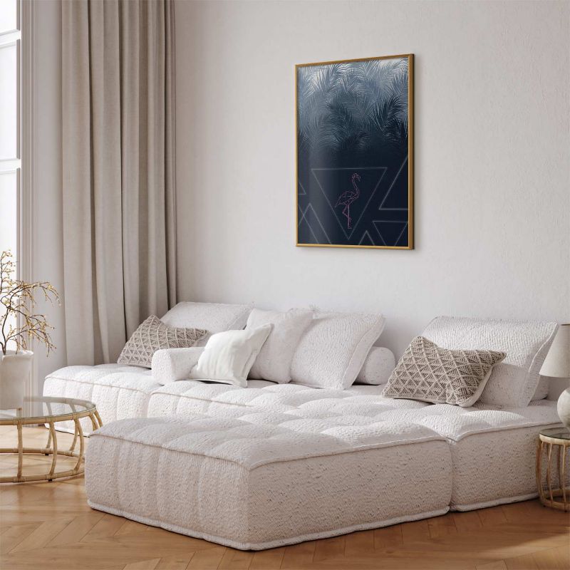 Plakat Artgeist Geometryczny ptak 21x30 cm z ramą złotą 1 szt
