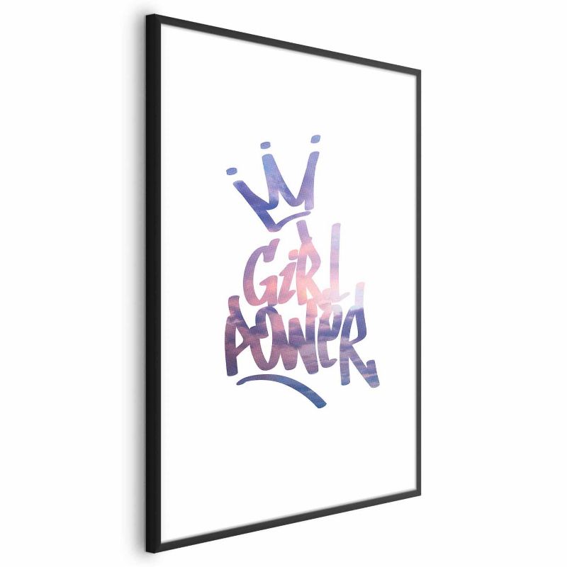 Plakat Artgeist Girl Power 29,7x42 cm z ramą czarną 1 szt