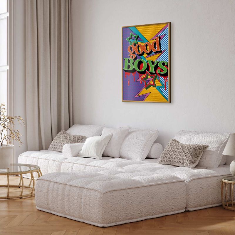 Plakat Artgeist Good Boys 21x30 cm z ramą złotą 1 szt