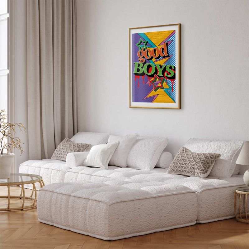 Plakat Artgeist Good Boys 40x60 cm z ramą złotą 1 szt
