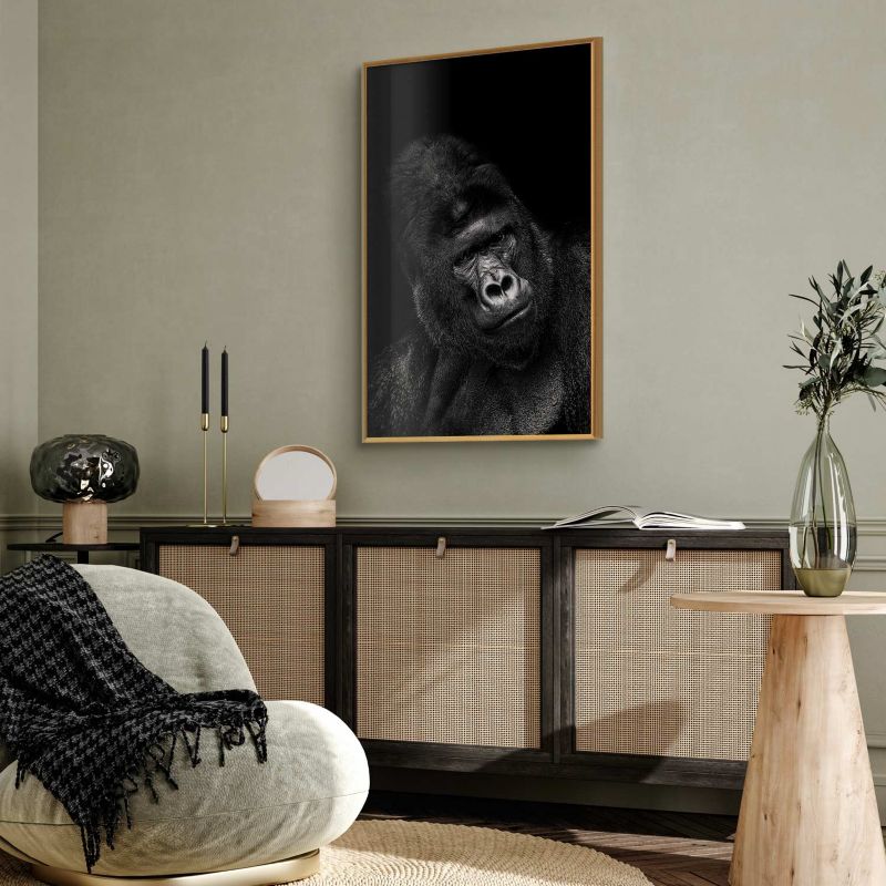 Plakat Artgeist Goryl 60x90 cm z ramą złotą 1 szt