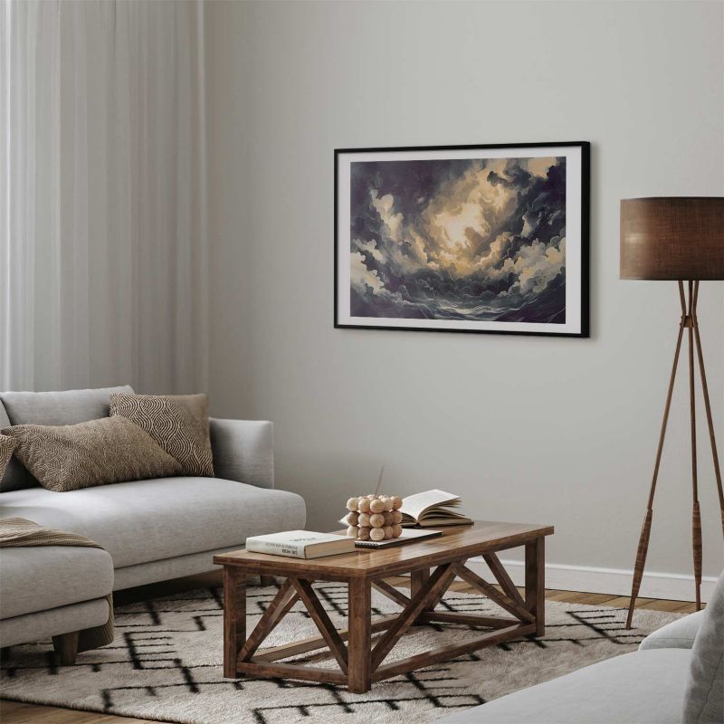 Plakat Artgeist Gra światła 30x21 cm z ramą czarną 1 szt