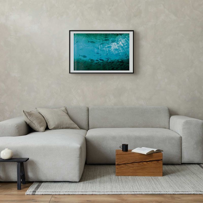 Plakat Artgeist Gromada ryb 60x40 cm z ramą czarną 1 szt