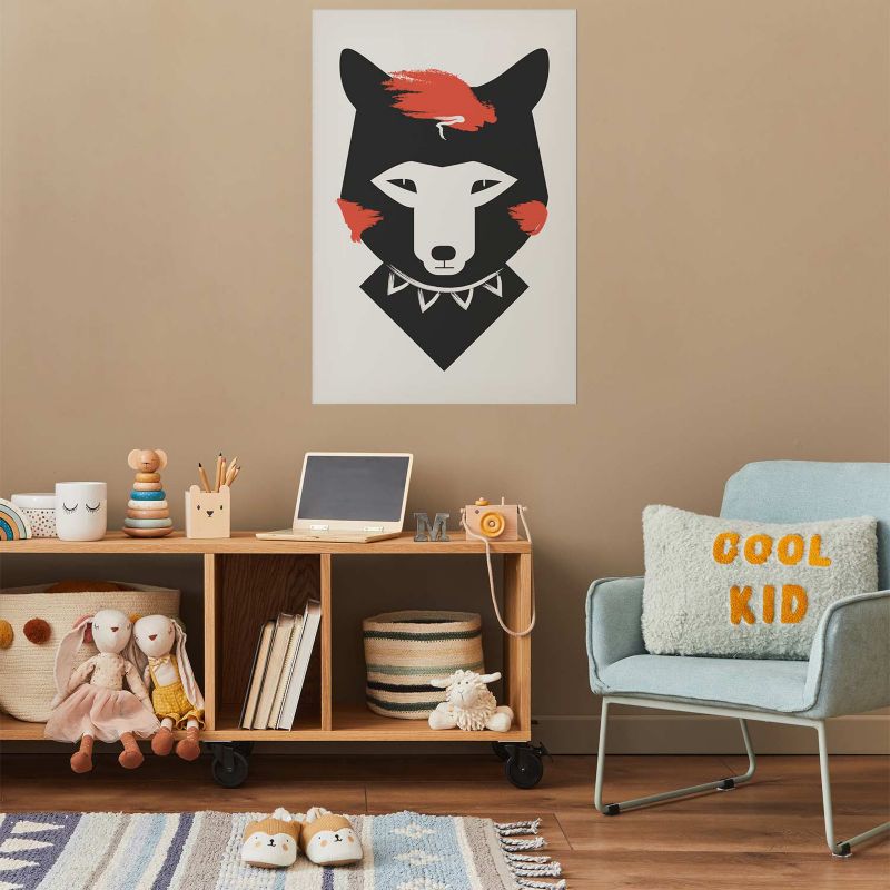 Plakat Artgeist Grzeczny lisek 29,7x42 cm bez ramy 1 szt