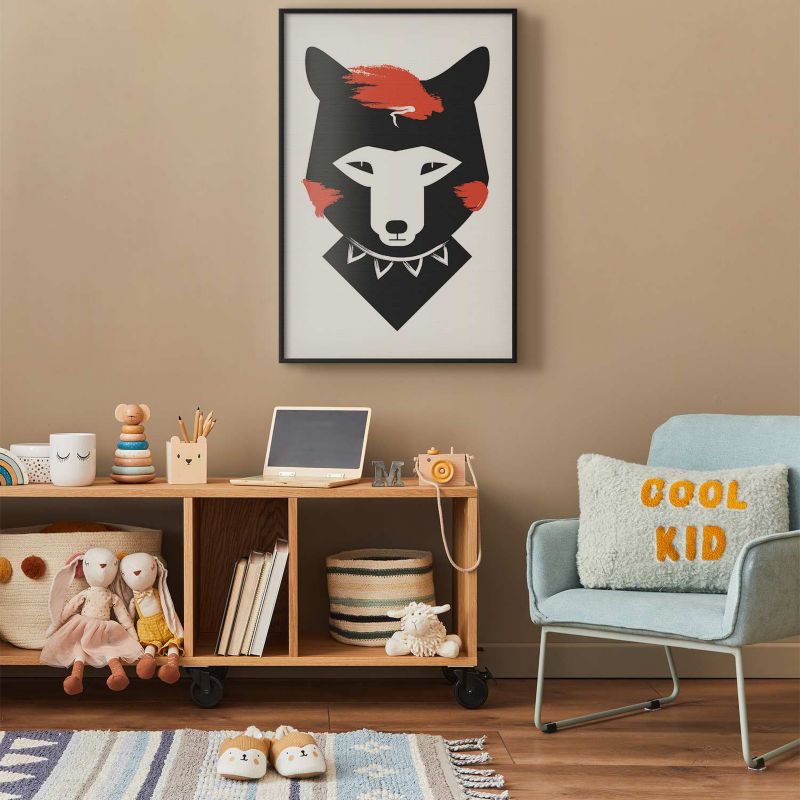 Plakat Artgeist Grzeczny lisek 29,7x42 cm z ramą czarną 1 szt