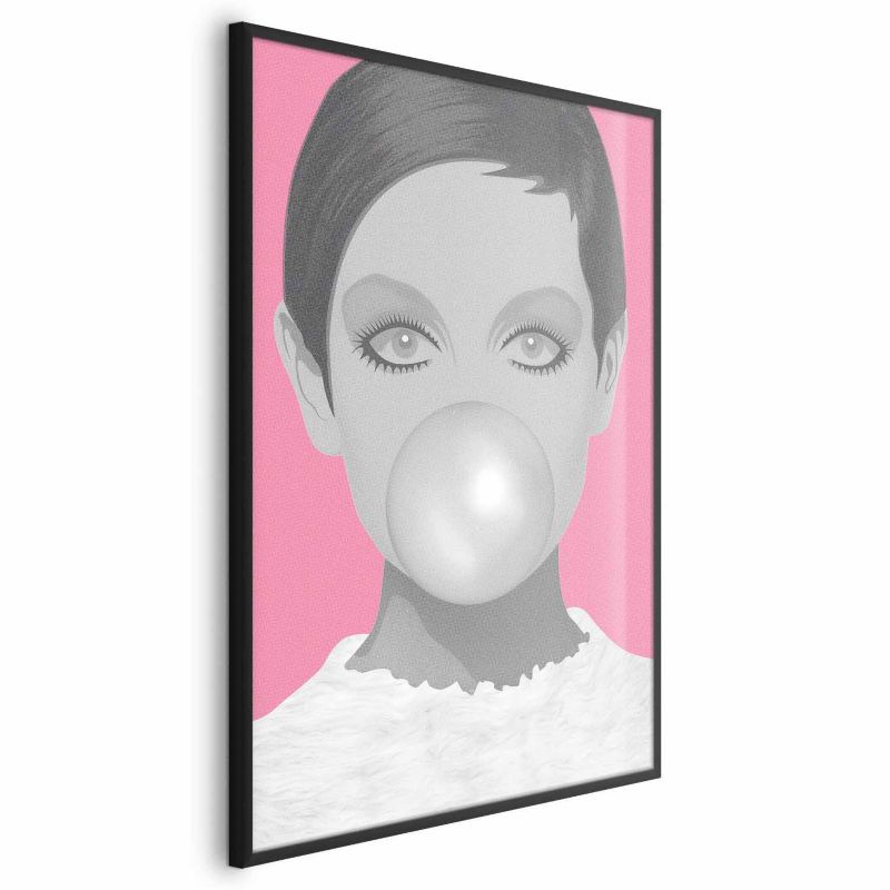 Plakat Artgeist Guma balonowa 29,7x42 cm z ramą czarną 1 szt