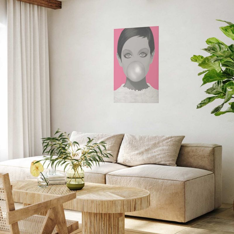 Plakat Artgeist Guma balonowa 60x90 cm bez ramy 1 szt