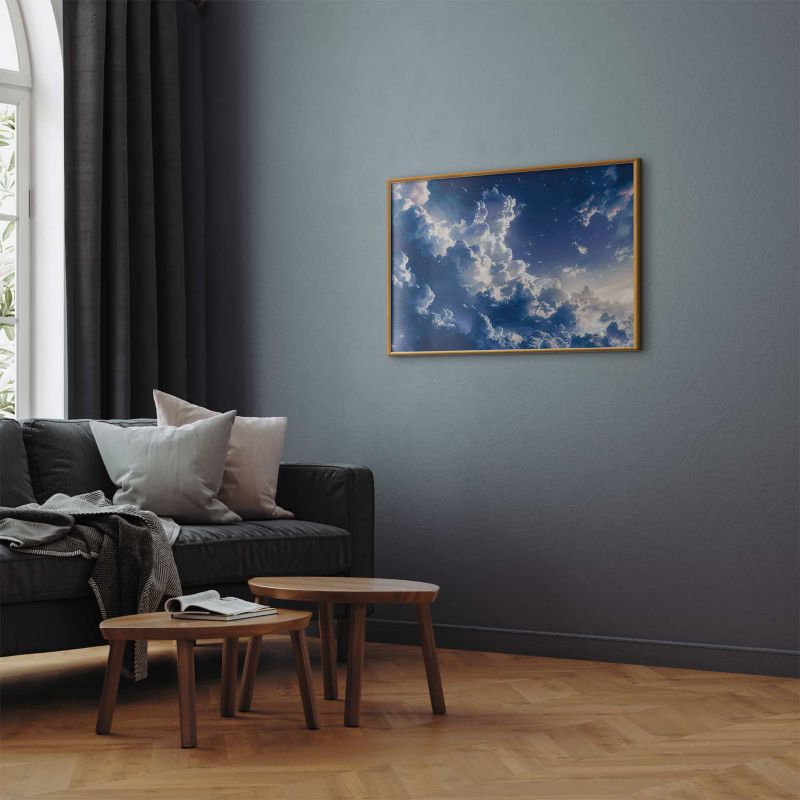 Plakat Artgeist Gwiezdne chmury 30x21 cm z ramą złotą 1 szt