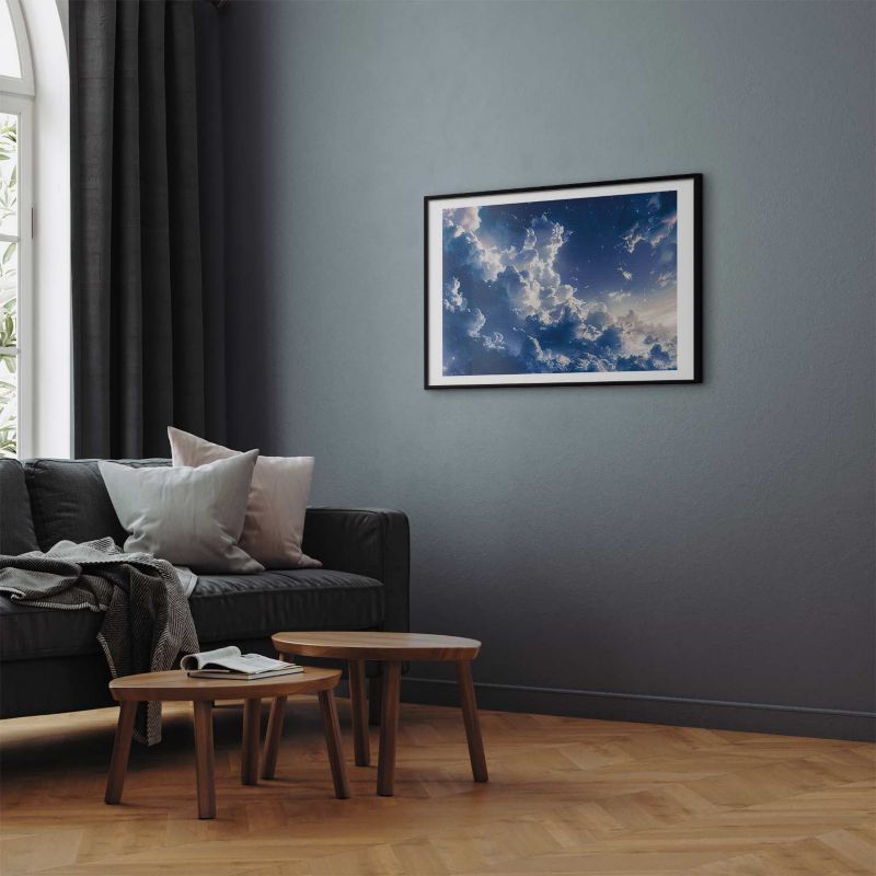 Plakat Artgeist Gwiezdne chmury 42x29,7 cm z ramą czarną 1 szt