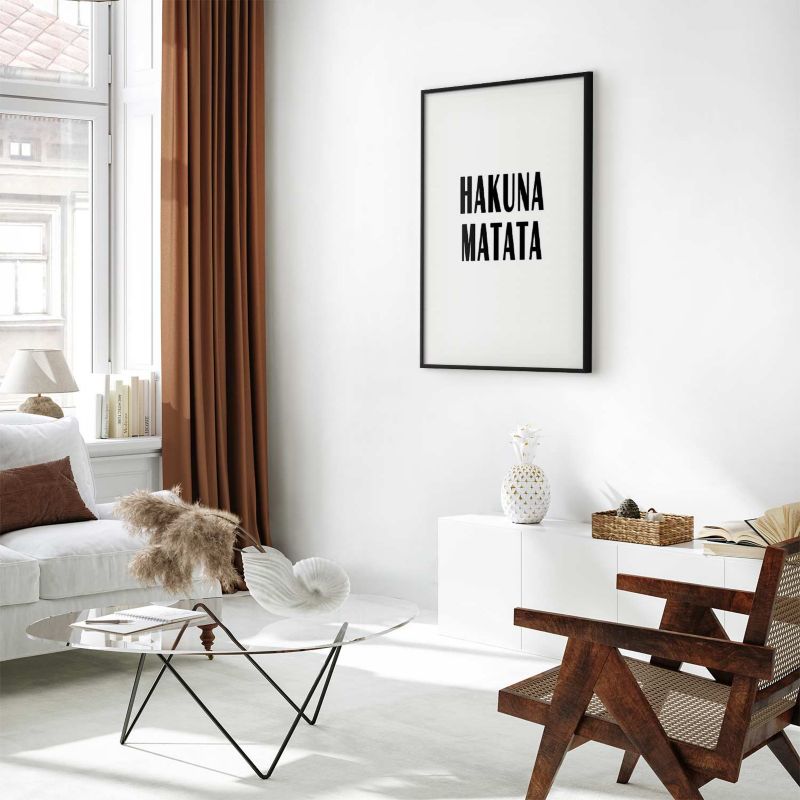 Plakat Artgeist Hakuna Matata 29,7x42 cm z ramą czarną 1 szt