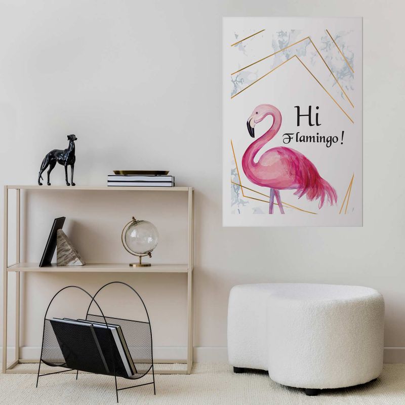 Plakat Artgeist Hi flamingo 21x30 cm bez ramy 1 szt