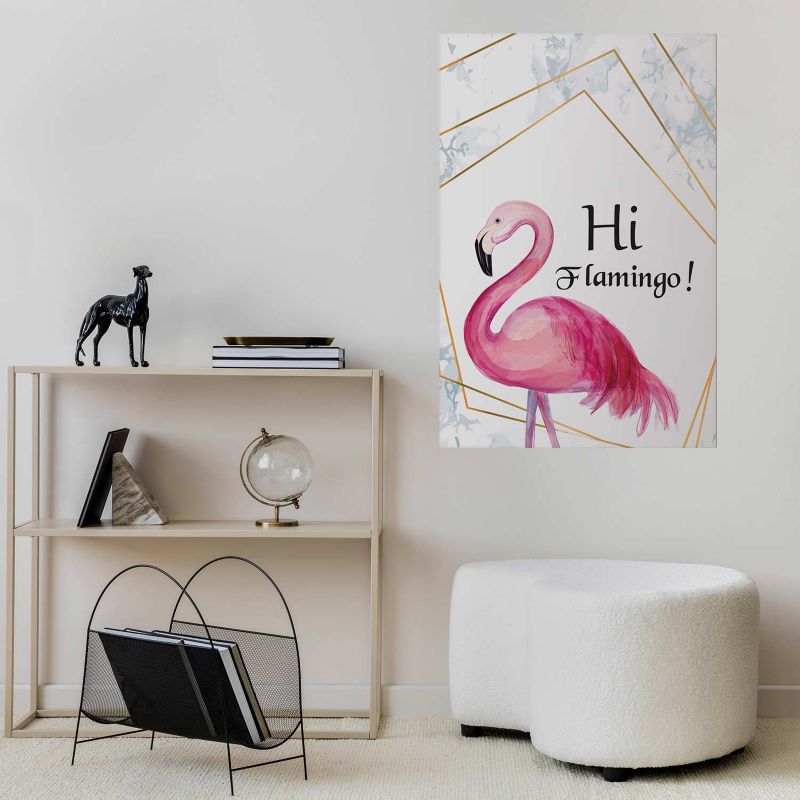 Plakat Artgeist Hi flamingo 40x60 cm bez ramy 1 szt
