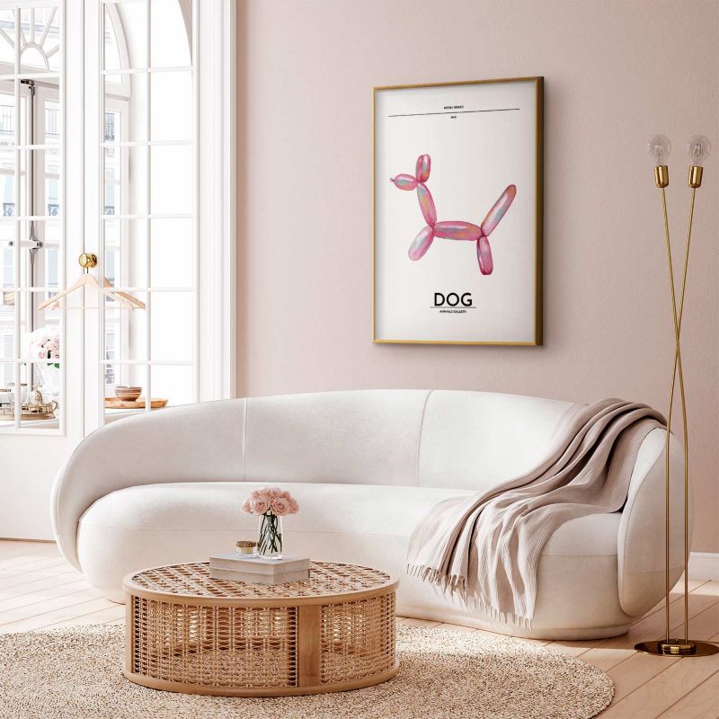 Plakat Artgeist Holo-Dog 40x60 cm z ramą złotą 1 szt
