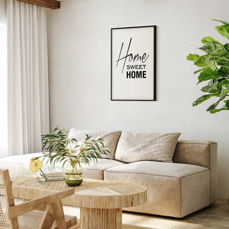 Plakat Artgeist Home 21x30 cm z ramą czarną 1 szt