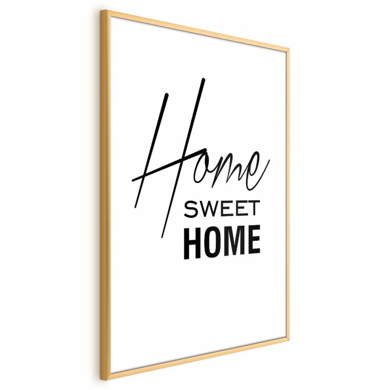 Plakat Artgeist Home 40x60 cm z ramą złotą 1 szt