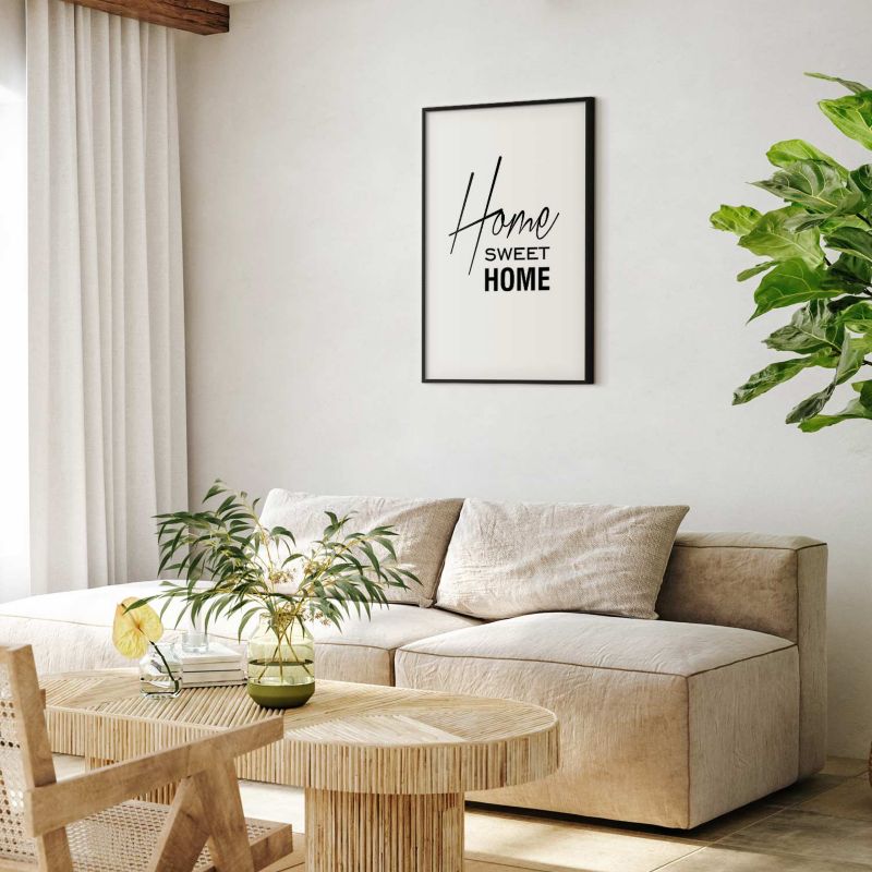 Plakat Artgeist Home 60x90 cm z ramą czarną 1 szt
