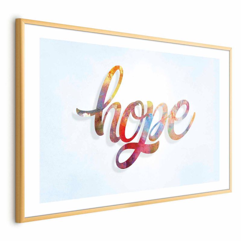 Plakat Artgeist Hope 42x29,7 cm z ramą złotą 1 szt