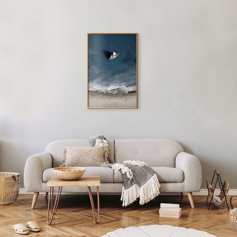 Plakat Artgeist Jacht 29,7x42 cm z ramą złotą 1 szt