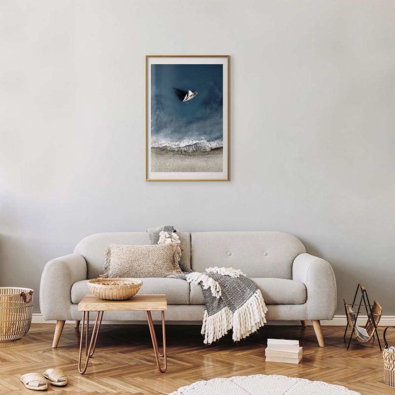 Plakat Artgeist Jacht 40x60 cm z ramą złotą 1 szt
