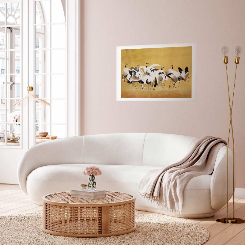 Plakat Artgeist Japońskie żurawie 30x21 cm bez ramy 1 szt