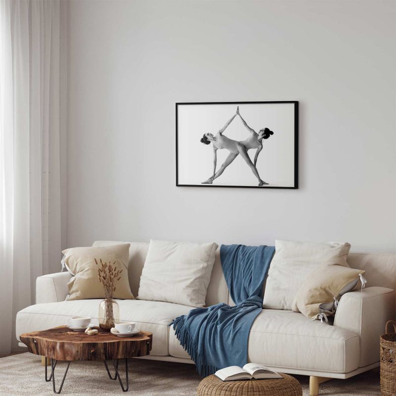 Plakat Artgeist Joga 42x29,7 cm z ramą czarną 1 szt