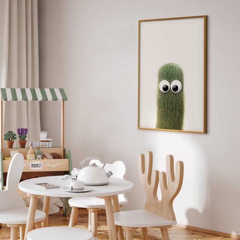 Plakat Artgeist Kłujący przyjaciel 29,7x42 cm z ramą złotą 1 szt