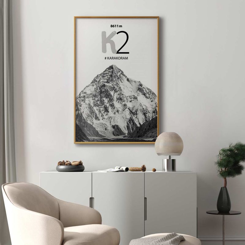 Plakat Artgeist K2 21x30 cm z ramą złotą 1 szt