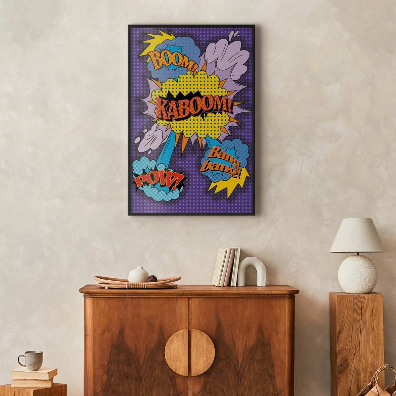 Plakat Artgeist Kaboom 21x30 cm z ramą czarną 1 szt