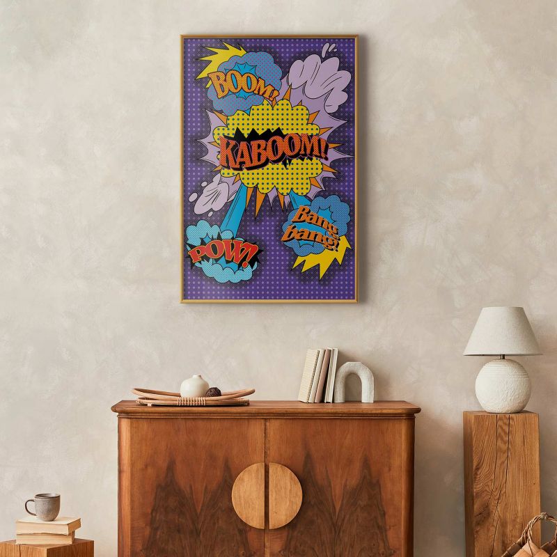 Plakat Artgeist Kaboom 29,7x42 cm z ramą złotą 1 szt