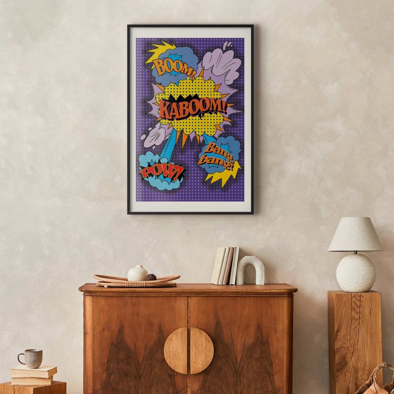 Plakat Artgeist Kaboom 40x60 cm z ramą czarną 1 szt