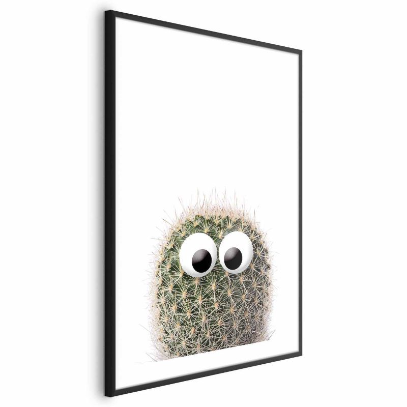 Plakat Artgeist Kaktus z oczami 29,7x42 cm z ramą czarną 1 szt