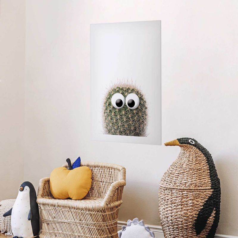 Plakat Artgeist Kaktus z oczami 40x60 cm bez ramy 1 szt