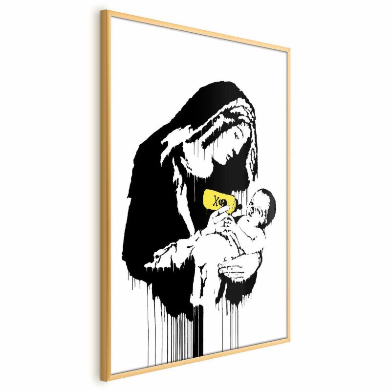 Plakat Artgeist Karmiąca matka 21x30 cm z ramą złotą 1 szt