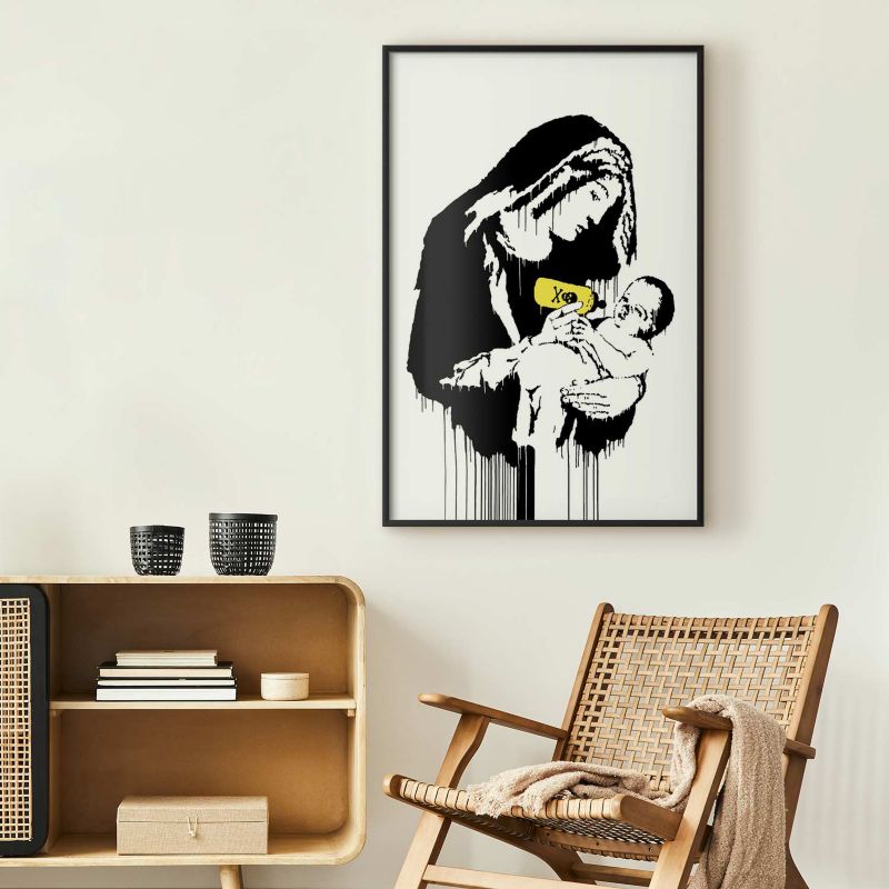 Plakat Artgeist Karmiąca matka 40x60 cm z ramą czarną 1 szt