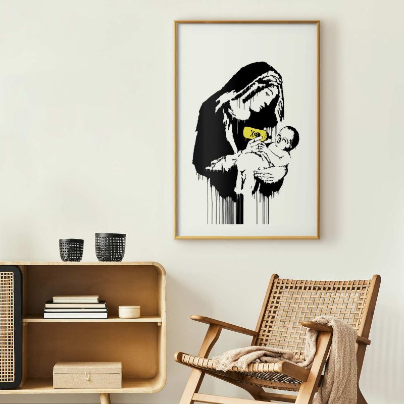 Plakat Artgeist Karmiąca matka 40x60 cm z ramą złotą 1 szt
