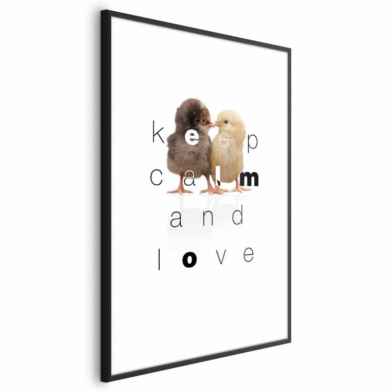Plakat Artgeist Keep Calm 40x60 cm z ramą czarną 1 szt