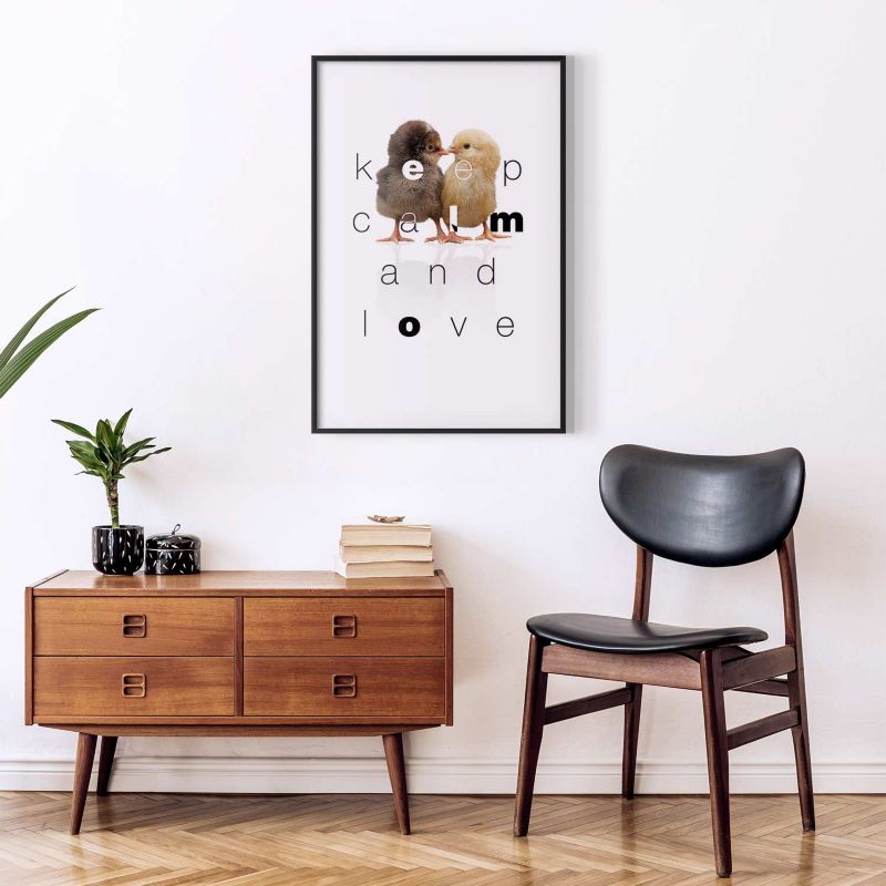 Plakat Artgeist Keep Calm 40x60 cm z ramą czarną 1 szt