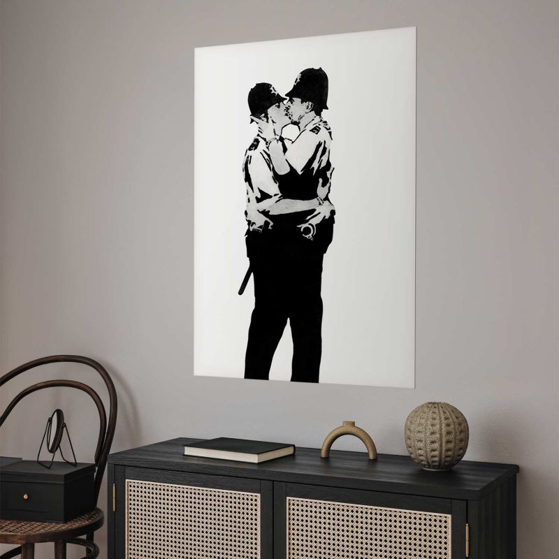 Plakat Artgeist Kissing Coppers 21x30 cm bez ramy 1 szt