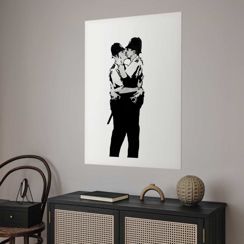 Plakat Artgeist Kissing Coppers 60x90 cm bez ramy 1 szt