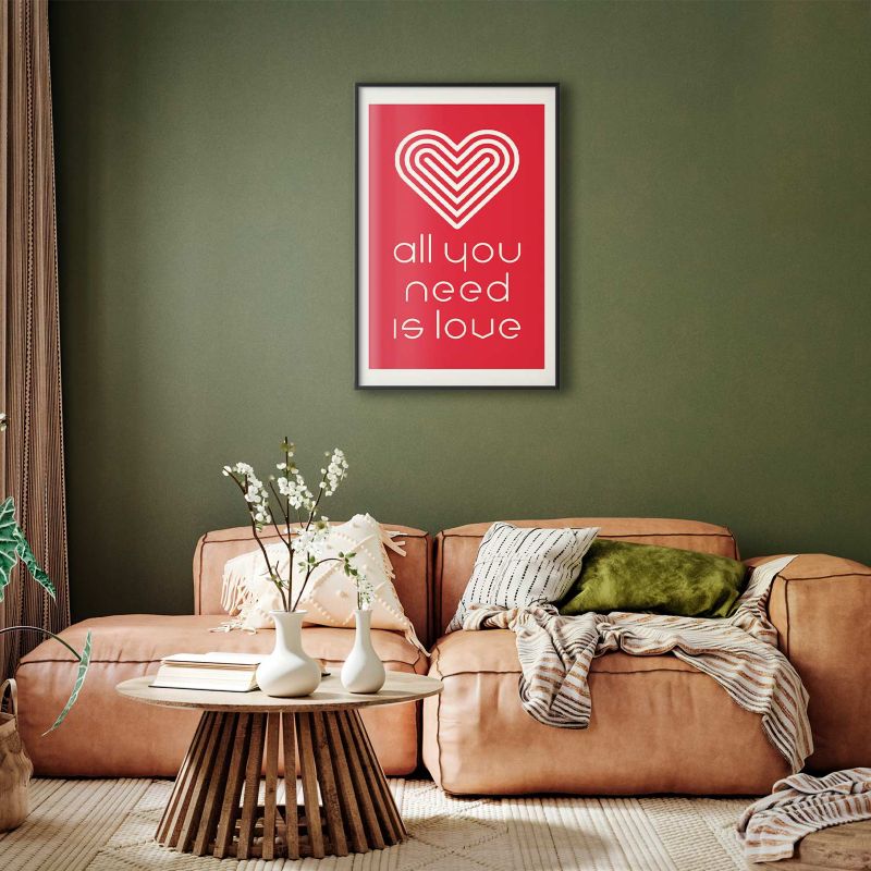 Plakat Artgeist Kochajmy się 21x30 cm z ramą czarną 1 szt