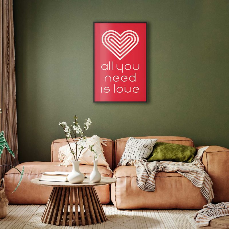 Plakat Artgeist Kochajmy się 60x90 cm z ramą czarną 1 szt