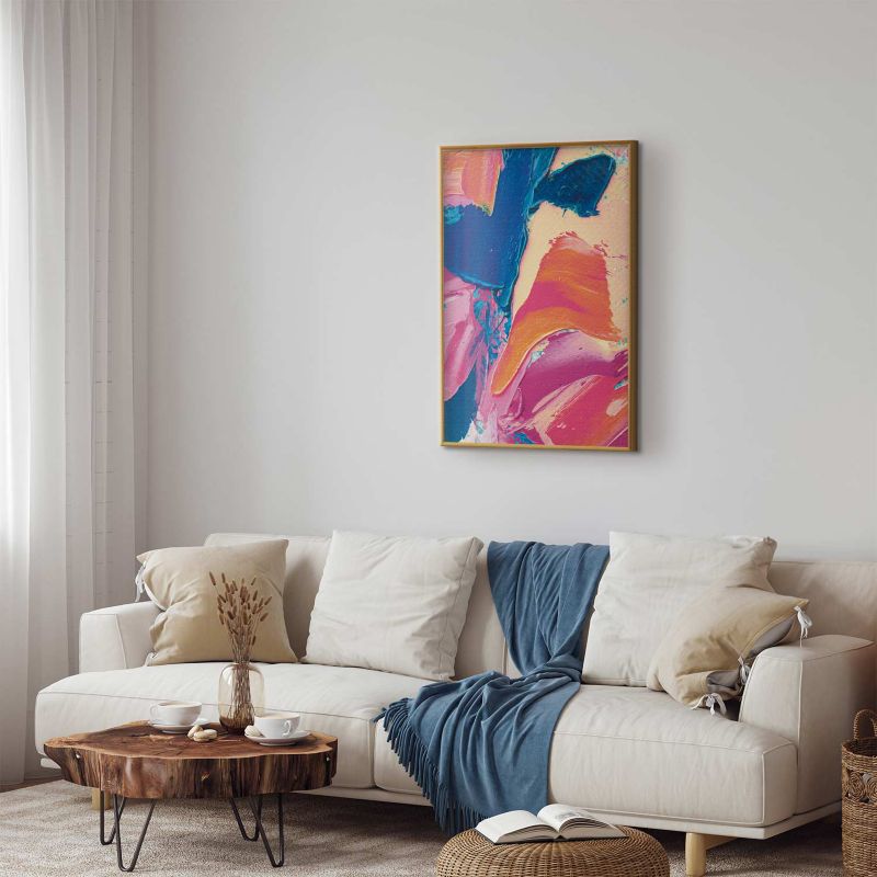 Plakat Artgeist Kolorowa Ekspresja 60x90 cm z ramą złotą 1 szt