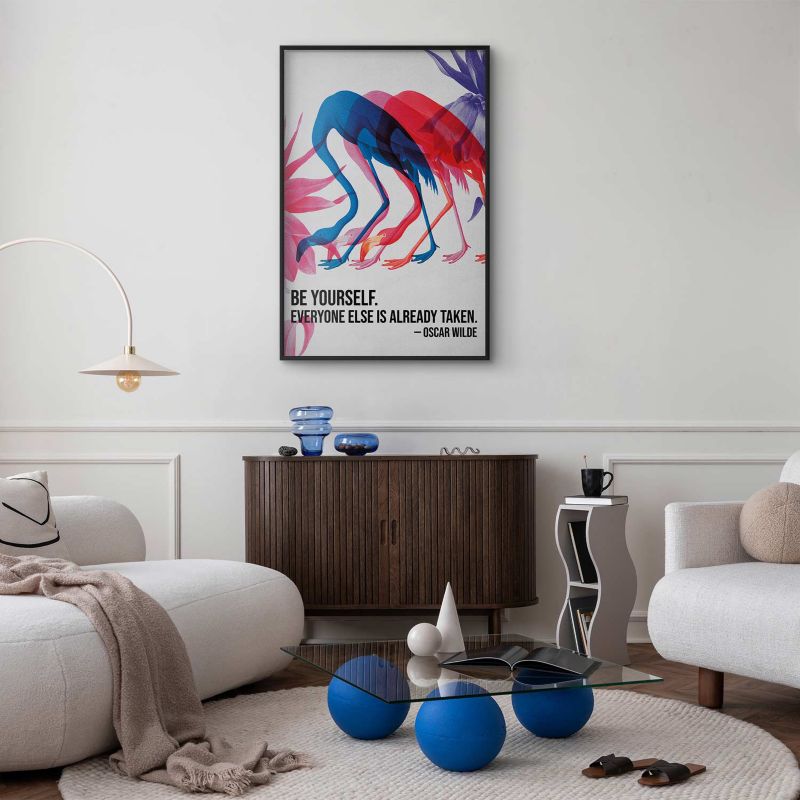 Plakat Artgeist Kolorowa repetycja 40x60 cm z ramą czarną 1 szt