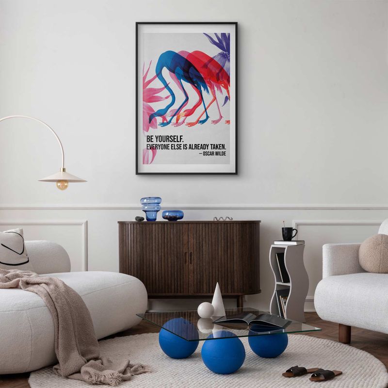 Plakat Artgeist Kolorowa repetycja 40x60 cm z ramą czarną 1 szt