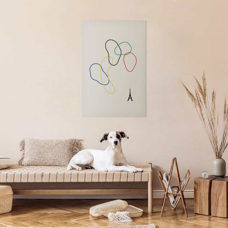 Plakat Artgeist Kolorowe koła 21x30 cm bez ramy 1 szt
