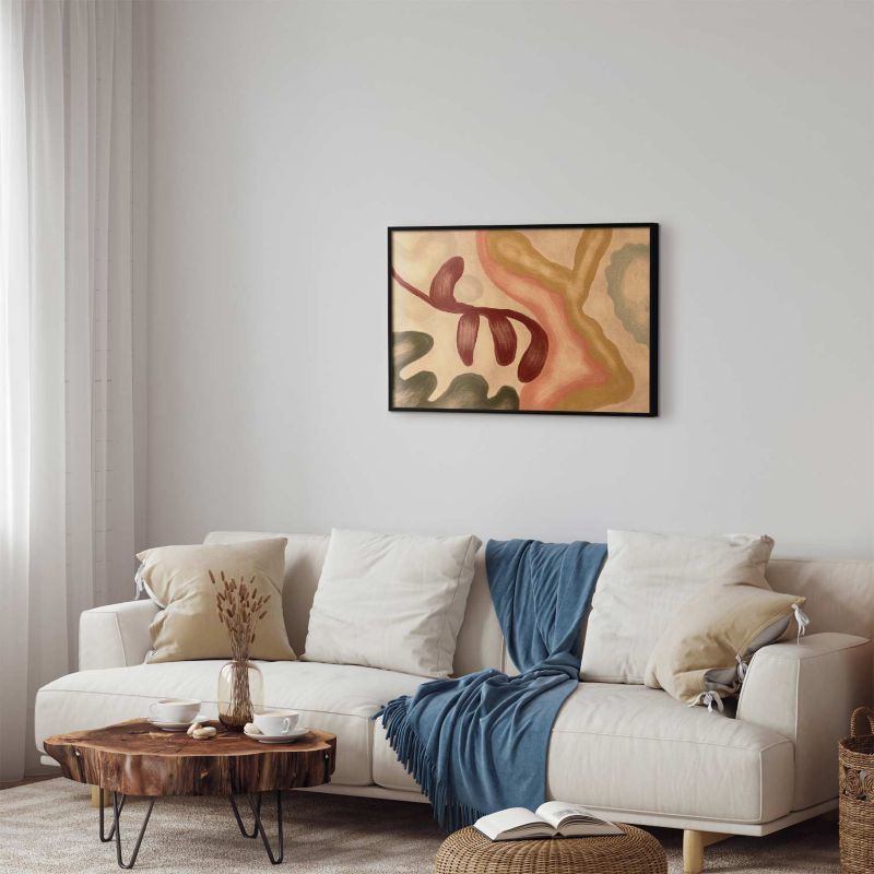 Plakat Artgeist Kolorowe kształty 30x21 cm z ramą czarną 1 szt