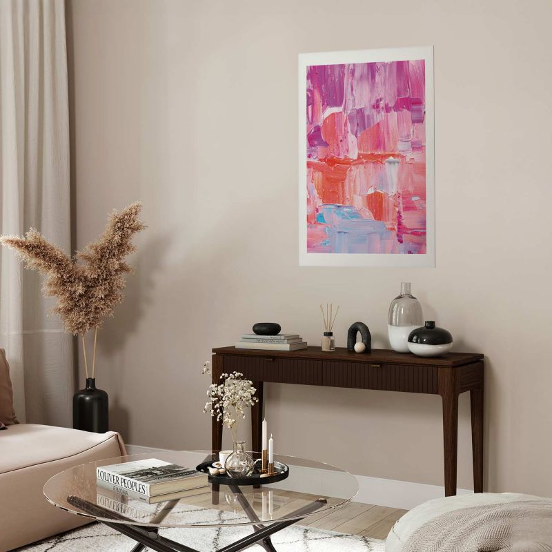 Plakat Artgeist Kolorowe Pociągnięcia 30x21 cm bez ramy 1 szt