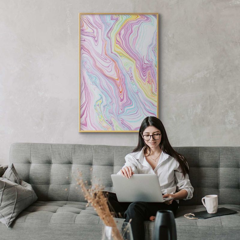 Plakat Artgeist Kolorowy Sen 60x90 cm z ramą złotą 1 szt