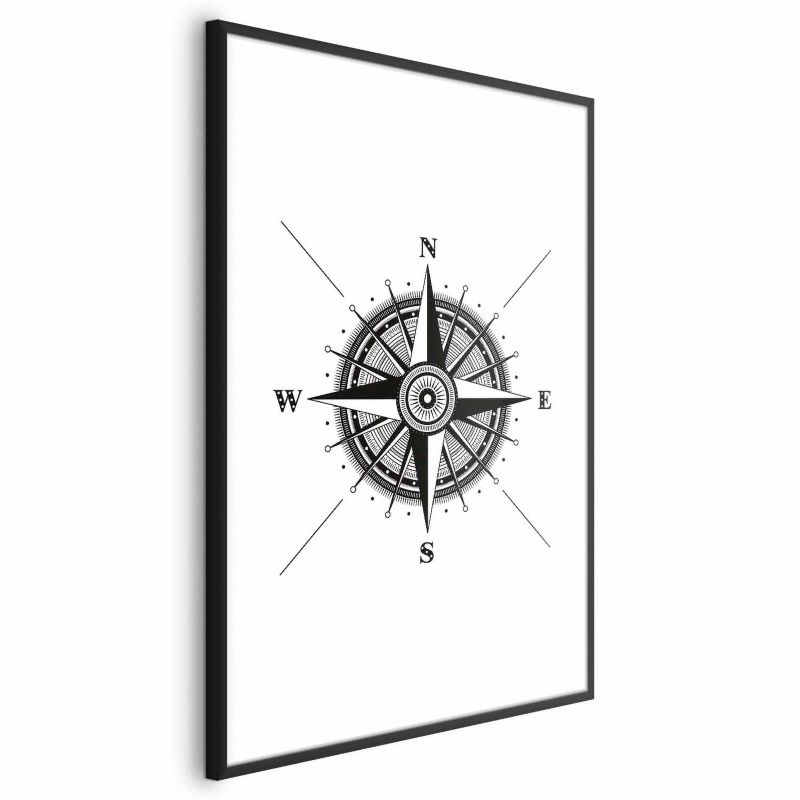 Plakat Artgeist Kompas 29,7x42 cm z ramą czarną 1 szt