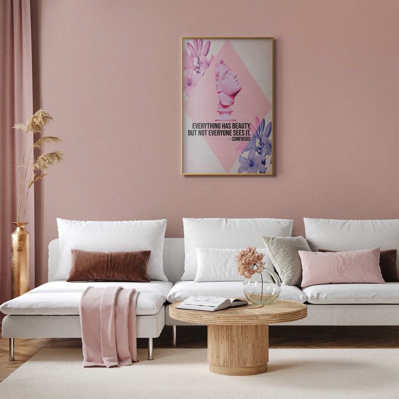 Plakat Artgeist Konfucjusz o Pięknie 40x60 cm z ramą złotą 1 szt